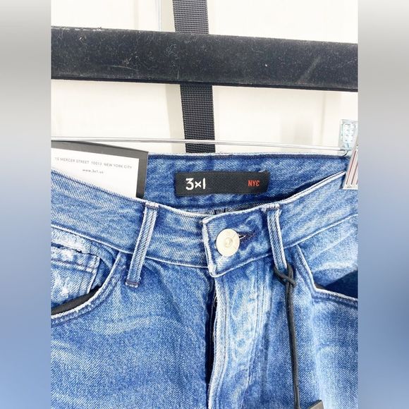 3x1 NWT Higher Ground Gusset Vasto Cropped Jeans sz24 - Picture 7 of 11